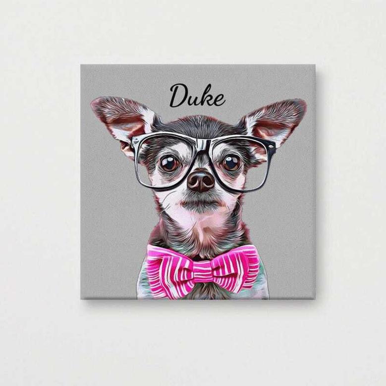 Thoughtful Personalized Dog Wall Art Canvas For Dog Moms And Dads - Remembrance Gift For Mother's Day