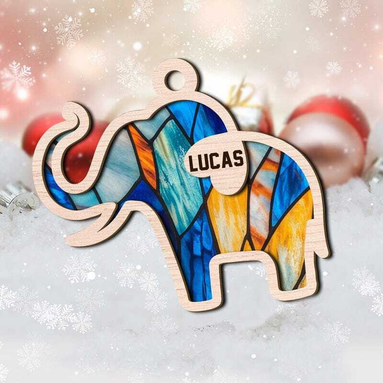 Thoughtful Sisterhood Elephant Ornament For Friends & Mom Tribe - Customizable Wooden Keepsake For Bible Group & Sister Gifts