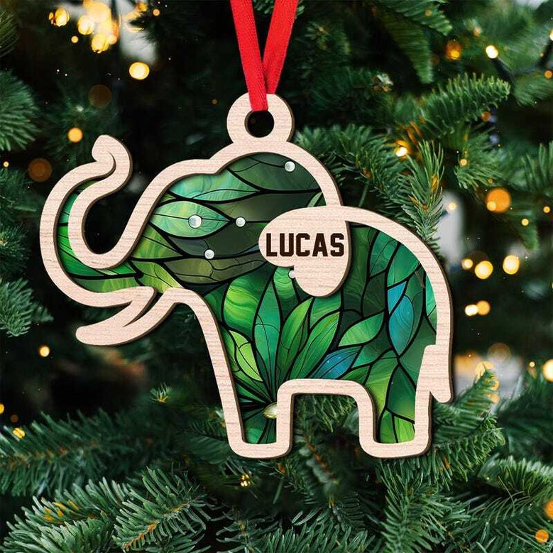 Thoughtful Sisterhood Elephant Ornament For Friends & Mom Tribe - Customizable Wooden Keepsake For Bible Group & Sister Gifts