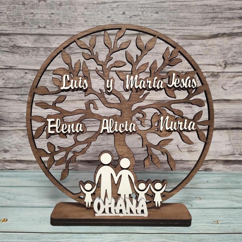 Heartfelt Wooden Family Tree Sign For Customized Home DéCor