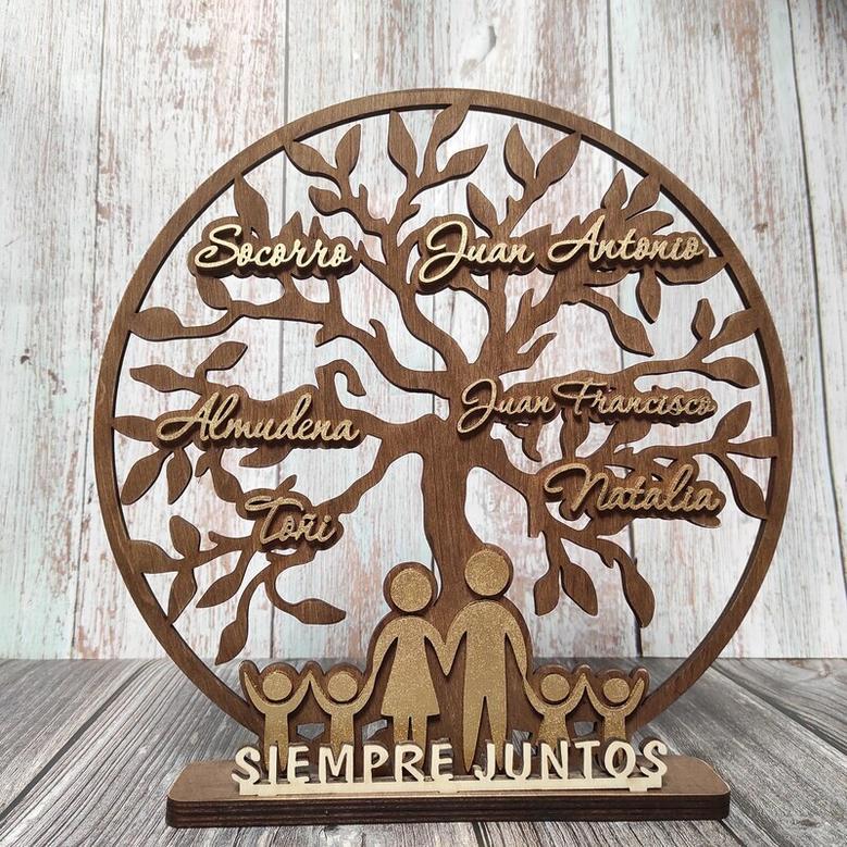 Heartfelt Wooden Family Tree Sign For Customized Home DéCor