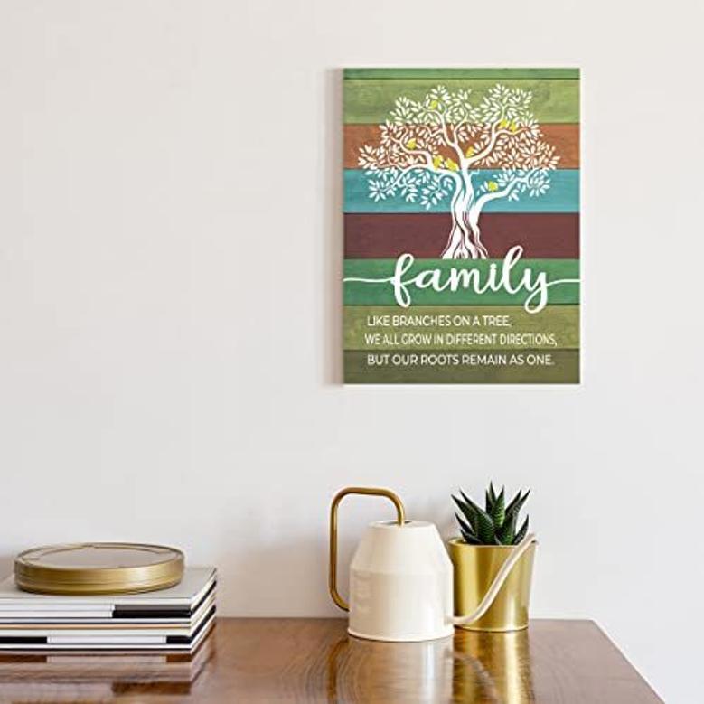 Custom Family Tree Wall Decor – Thoughtful Canvas For Living Room Or Bedroom