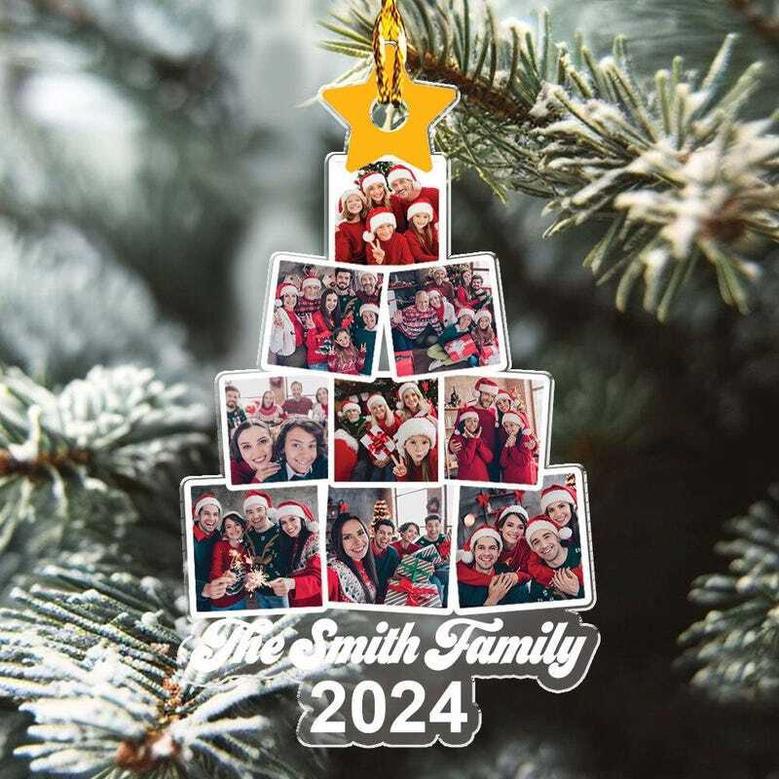 Thoughtful Family Tree Acrylic Ornament - Personalized Christmas Gift For Family - Perfect Wall Decor