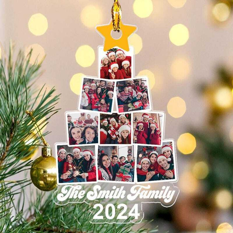 Thoughtful Family Tree Acrylic Ornament - Personalized Christmas Gift For Family - Perfect Wall Decor