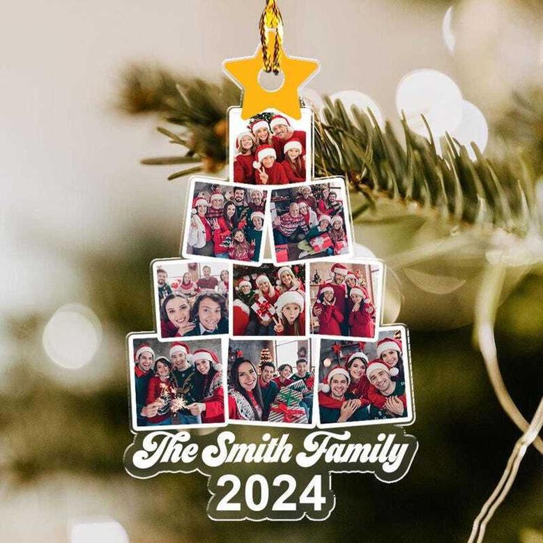 Thoughtful Family Tree Acrylic Ornament - Personalized Christmas Gift For Family - Perfect Wall Decor