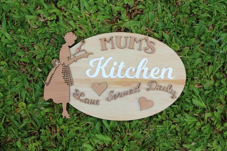 Heartfelt Personalized Mom's Kitchen Sign - Perfect Gift For Mother's Day Decor