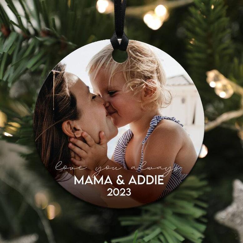 Personalized Mother Daughter Holiday Ornament For Kids - Special Family Keepsake, Customizable From Dad