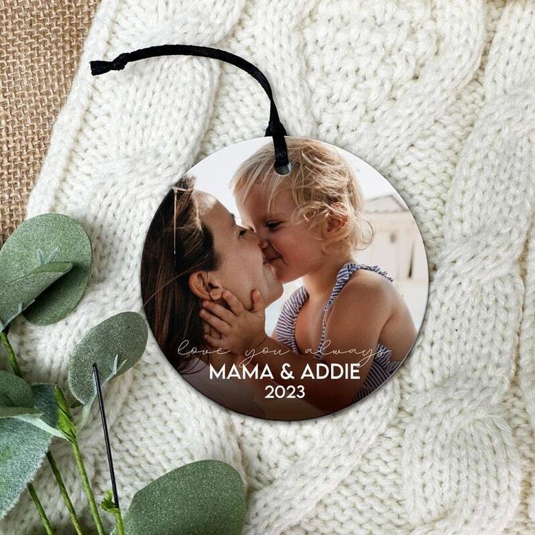 Personalized Mother Daughter Holiday Ornament For Kids - Special Family Keepsake, Customizable From Dad