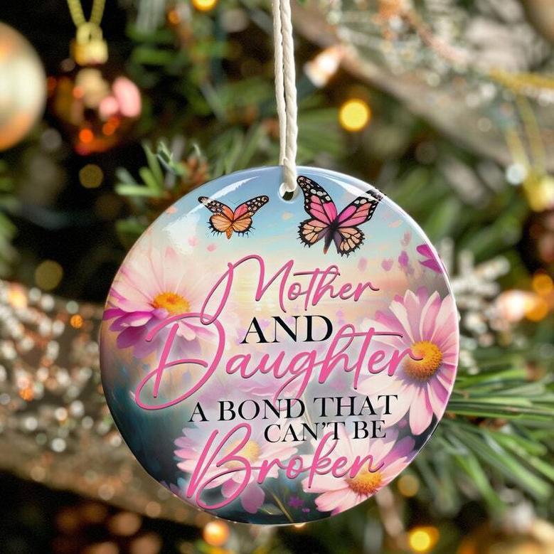 Heartfelt Mother Daughter Art Ornament For Christmas & Housewarming