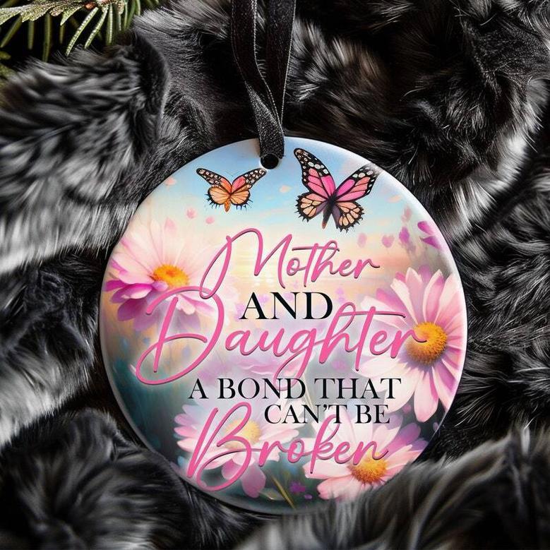 Heartfelt Mother Daughter Art Ornament For Christmas & Housewarming