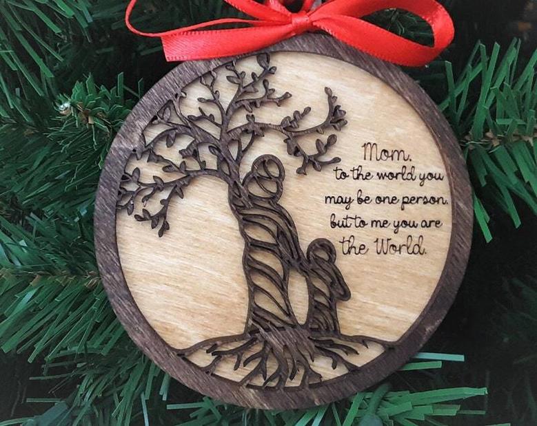 Thoughtful Mother Daughter Art - Custom Tree Of Life Ornament For Christmas