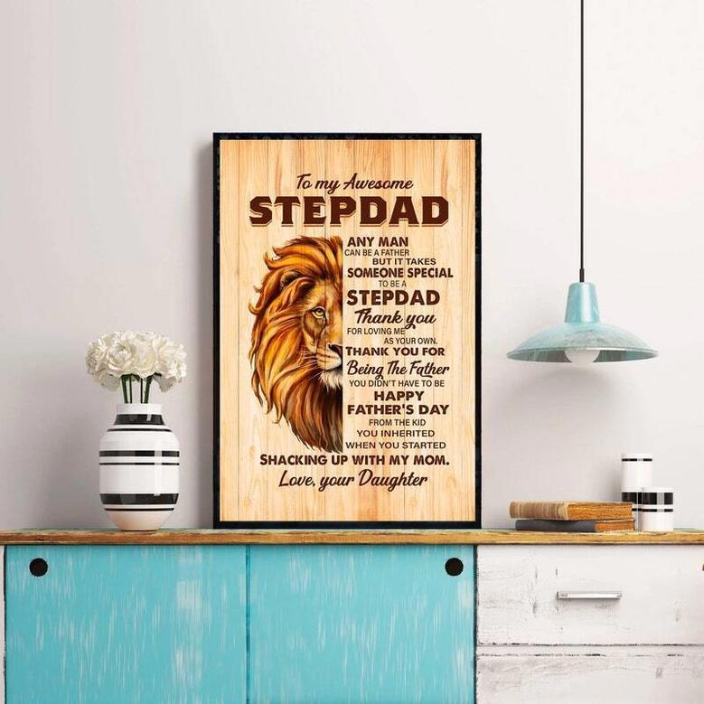 Heartfelt Step Dad Gifts – Custom Father's Day Canvas From Kids