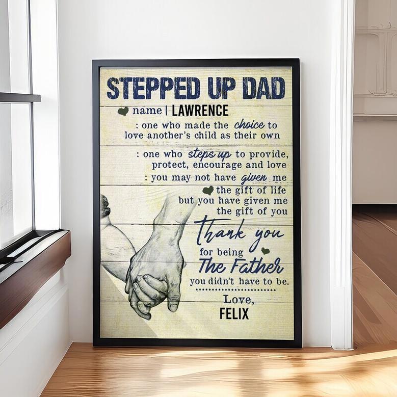 Heartfelt Step Dad Gifts: Personalized Canvas For Father's Day Wall Art