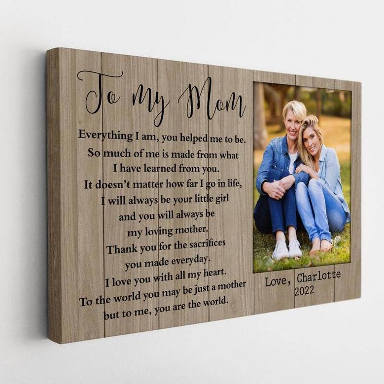 Personalized Mother Son Canvas Art For Mother's Day Celebration - Heartfelt Gift For Mom From Daughter