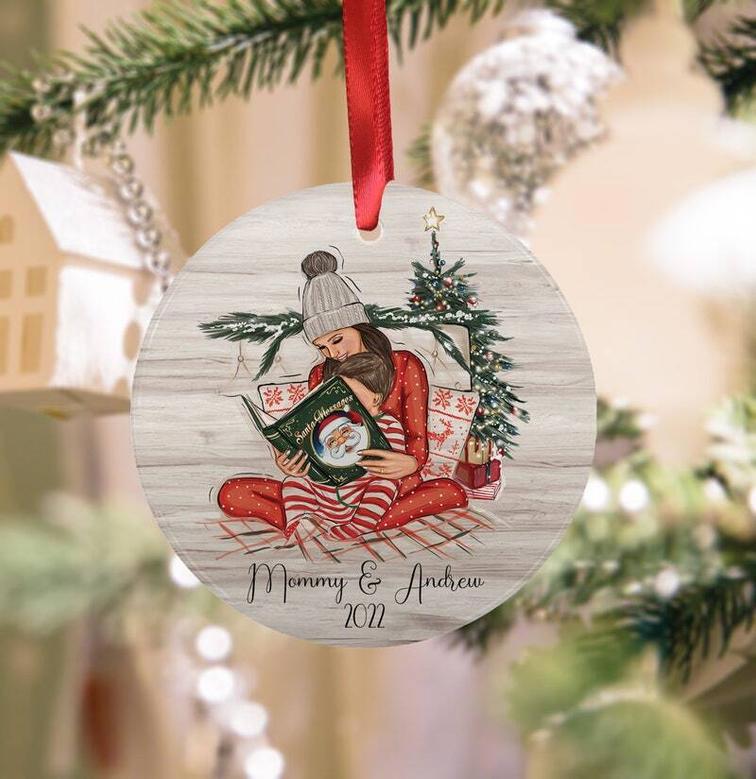 Double Sided Mommy And Me Ornament For Mother Son Christmas Keepsake