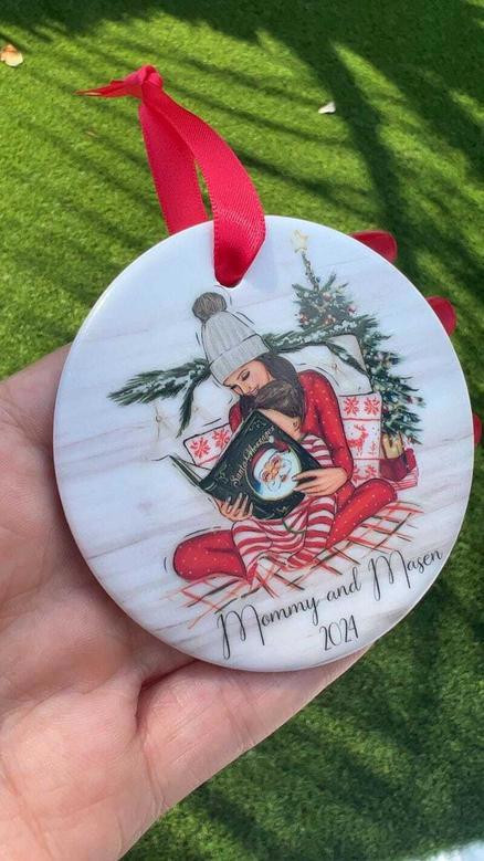 Double Sided Mommy And Me Ornament For Mother Son Christmas Keepsake