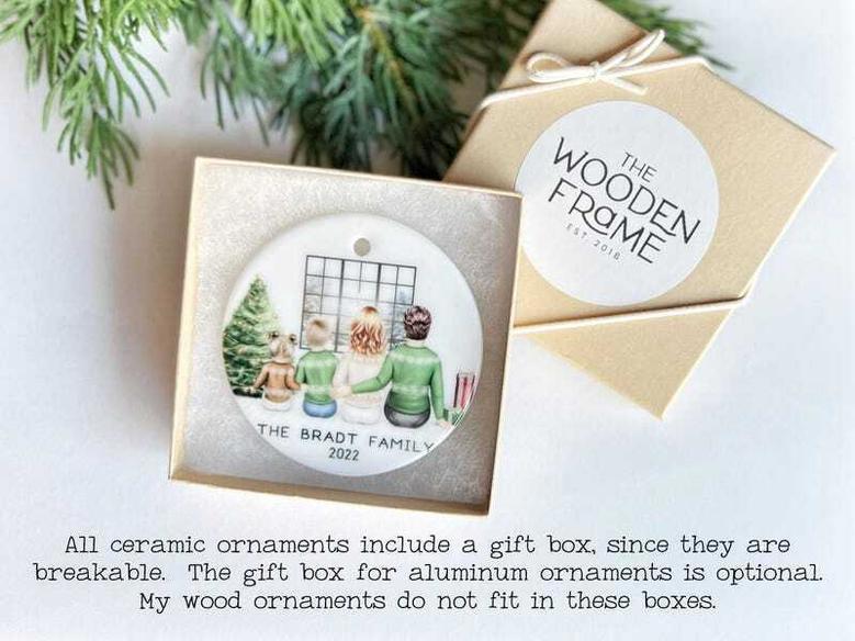 Touching Mother Son Christmas Ornament For Single Moms With Personalized Name