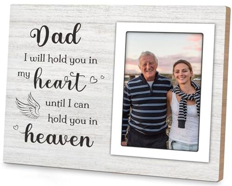 Thoughtful Memorial Canvas For Dad - In Memory Sympathy Gift For Bereavement