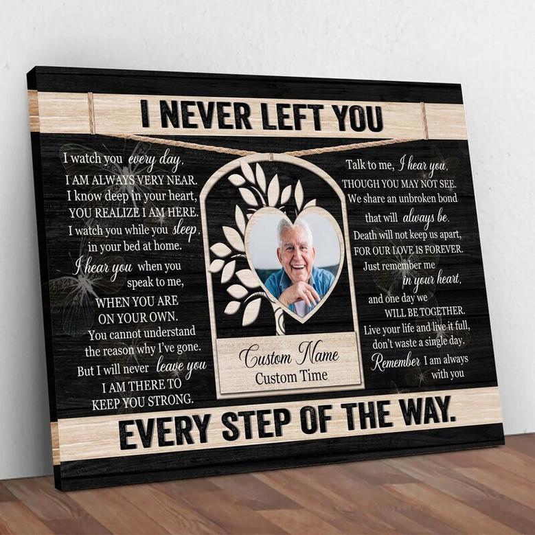 Touching Memorial Canvas For Dad - Personalized Sympathy Artwork For Father Loss, Rest In Peace Heaven Tribute Decor