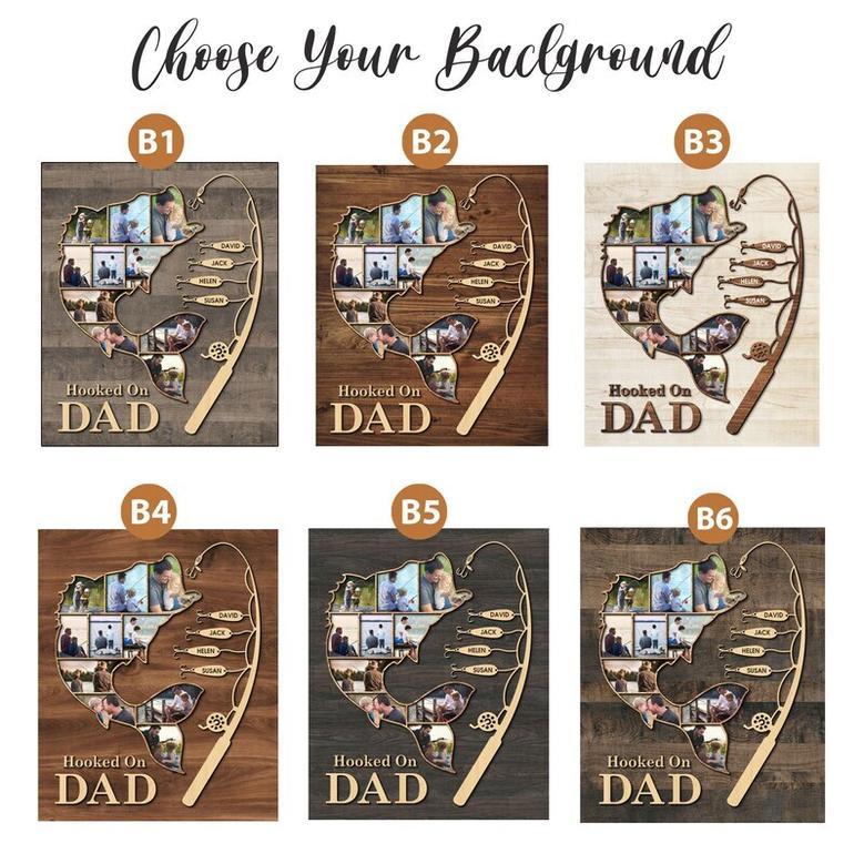 Thoughtful Fishing Canvas For Dad - Personalized Father’s Day Gift, Rustic Design, Perfect For Living Room Decor