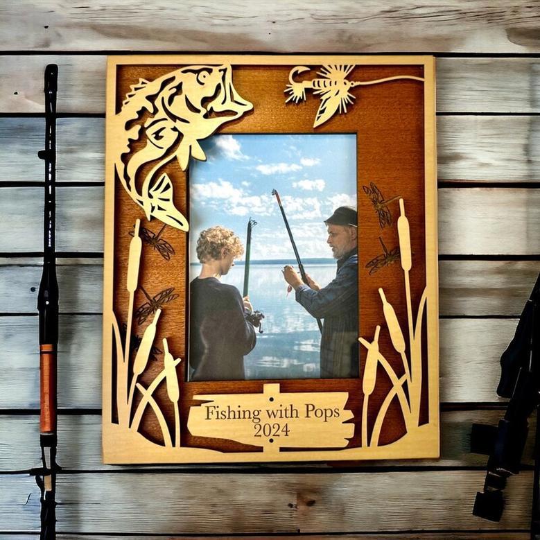 Thoughtful Personalized Wood Sign For Dad's Fishing Memories Perfect For Nature Lover