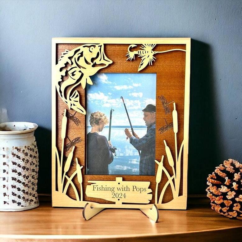 Thoughtful Personalized Wood Sign For Dad's Fishing Memories Perfect For Nature Lover