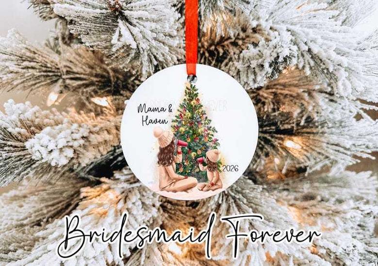 Charming Mother Son Christmas Ornament - Heartfelt Gift For Mom