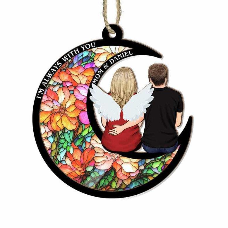 Emotional Mother Son Memorial Suncatcher For Window - Thoughtful Christmas Tree Ornament DéCor