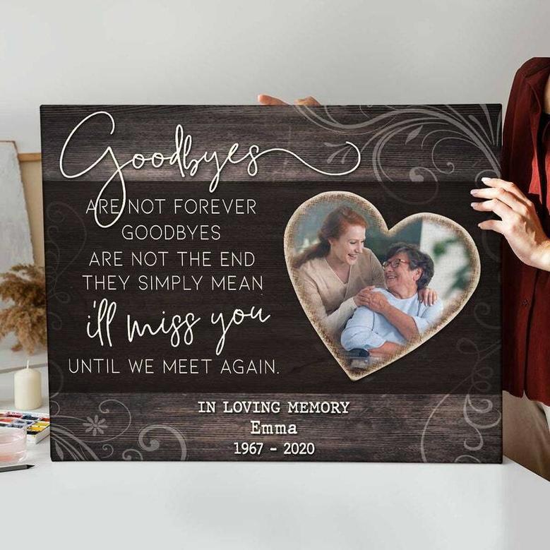 Touching Memorial Canvas For Dad - Personalized Tribute Wall Art For Father's Day Or Loss Remembrance