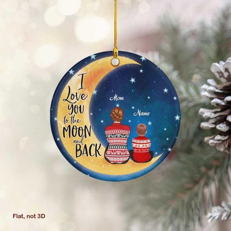 Thoughtful Mother Son Ornament For Christmas - Personalized Home Decor With Customizable Designs For Moms And Kids