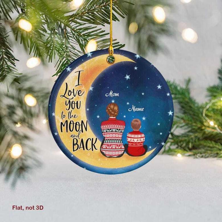 Thoughtful Mother Son Ornament For Christmas - Personalized Home Decor With Customizable Designs For Moms And Kids