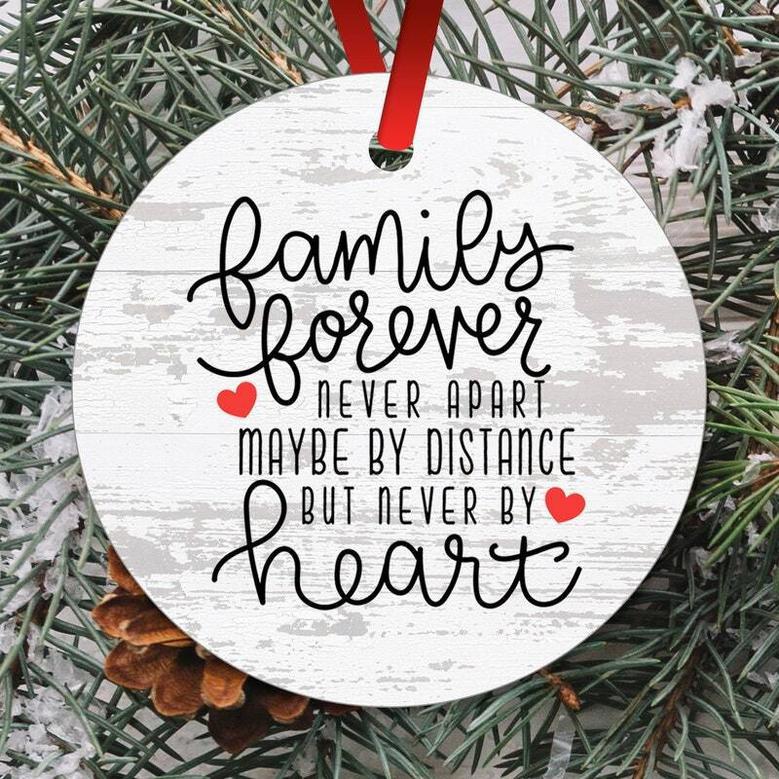 Heartfelt Long Distance Family Gift Ornament For Parents - Christmas Keepsake, State To State Connection