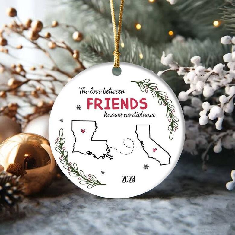 Long Distance Family Gift Ornament - Thoughtful Christmas Keepsake For Relatives And Friends