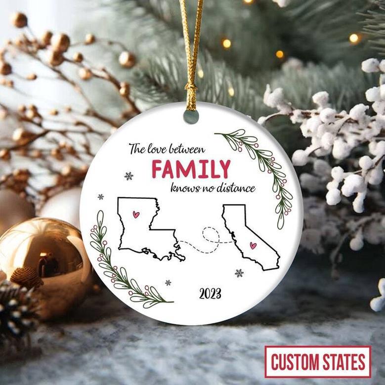 Long Distance Family Gift Ornament - Thoughtful Christmas Keepsake For Relatives And Friends