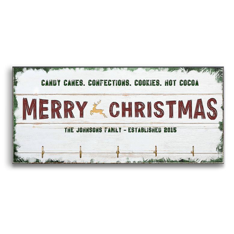 Personalized Winter Wonderland Key Holder - Christmas Decor