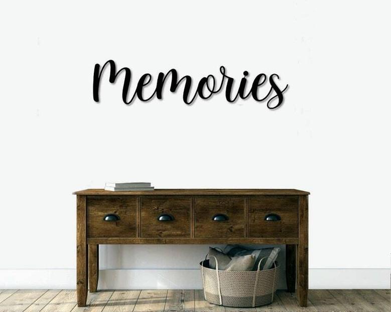 Memorial Metal Sign For Indoor And Outdoor - Farmhouse Style Word Art