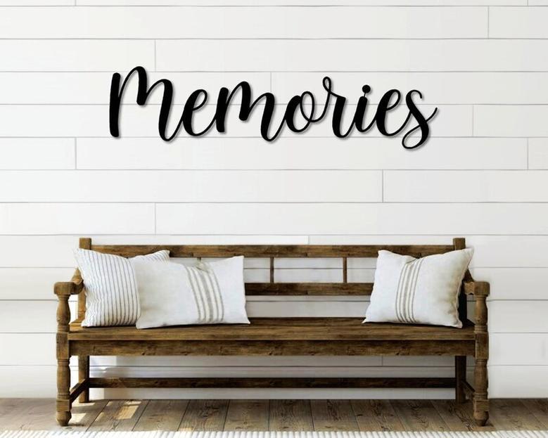 Memorial Metal Sign For Indoor And Outdoor - Farmhouse Style Word Art