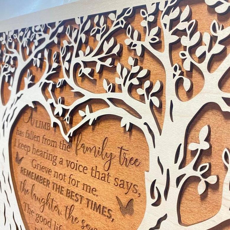 Thoughtful Memorial Wood Plaque For Sympathy Gift - Custom Bereavement Wall Decor