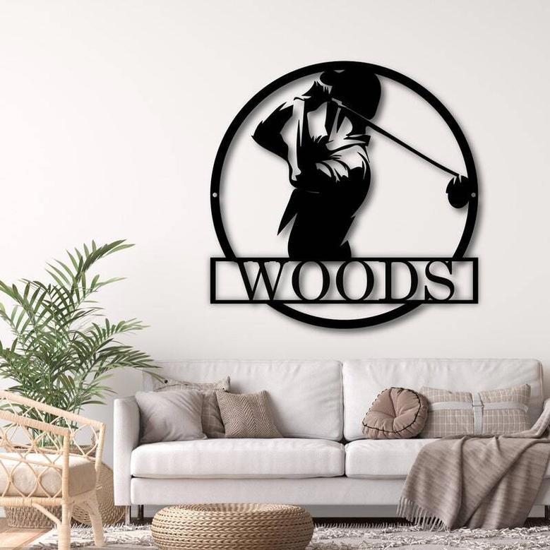 Custom Golf Metal Wall Art Sign – Outdoor Golfer Decor For Enthusiasts