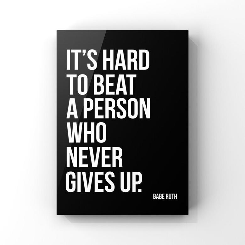 Babe Ruth Quote Canvas Prints For Motivation - Sports-Themed Wall Art For Living Rooms