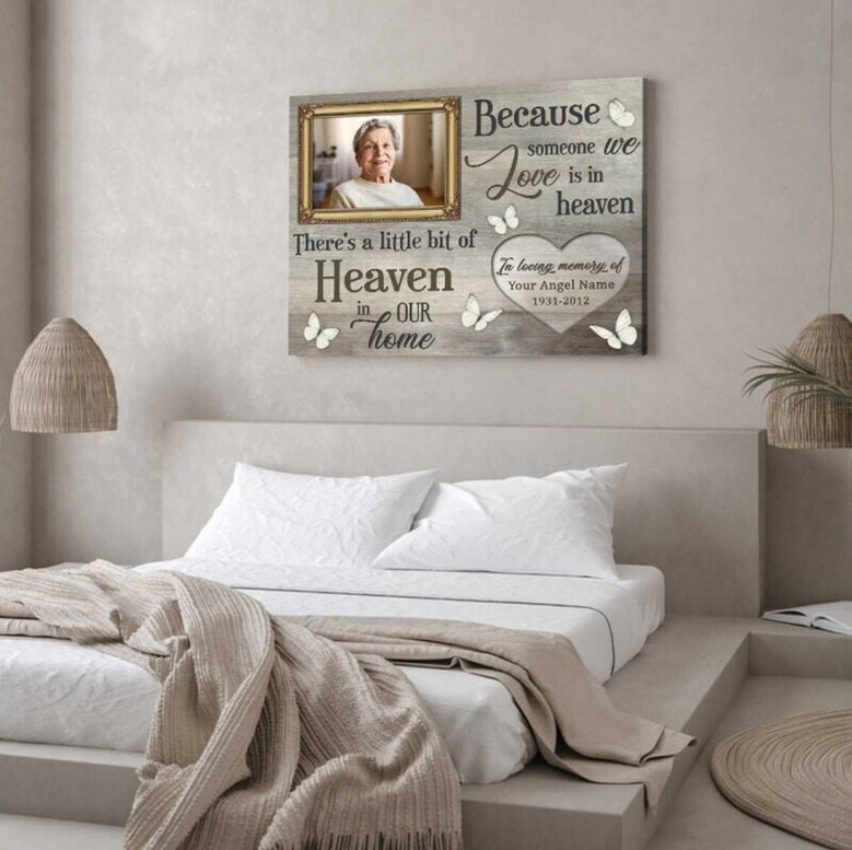 Heartfelt Memorial Canvas - Custom Bereavement Gift For Mom's Wall Decor