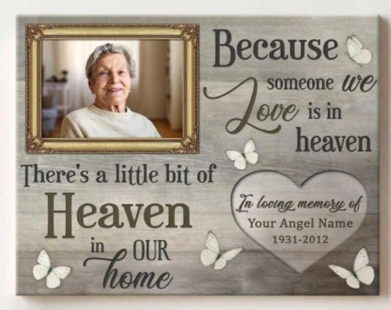 Heartfelt Memorial Canvas - Custom Bereavement Gift For Mom's Wall Decor