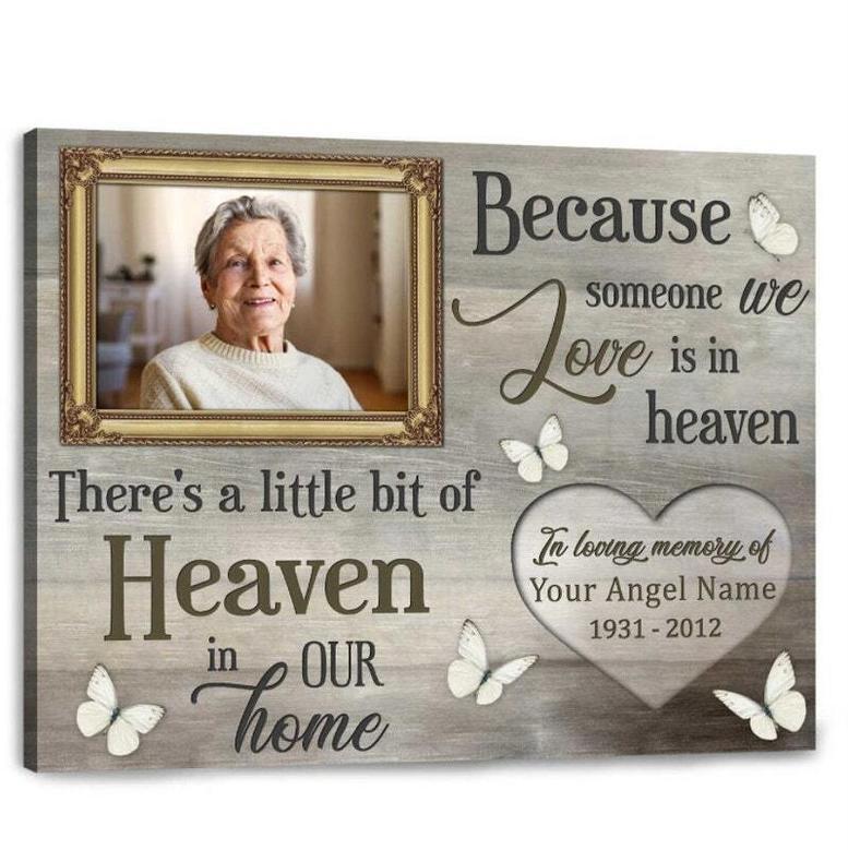 Heartfelt Memorial Canvas - Custom Bereavement Gift For Mom's Wall Decor