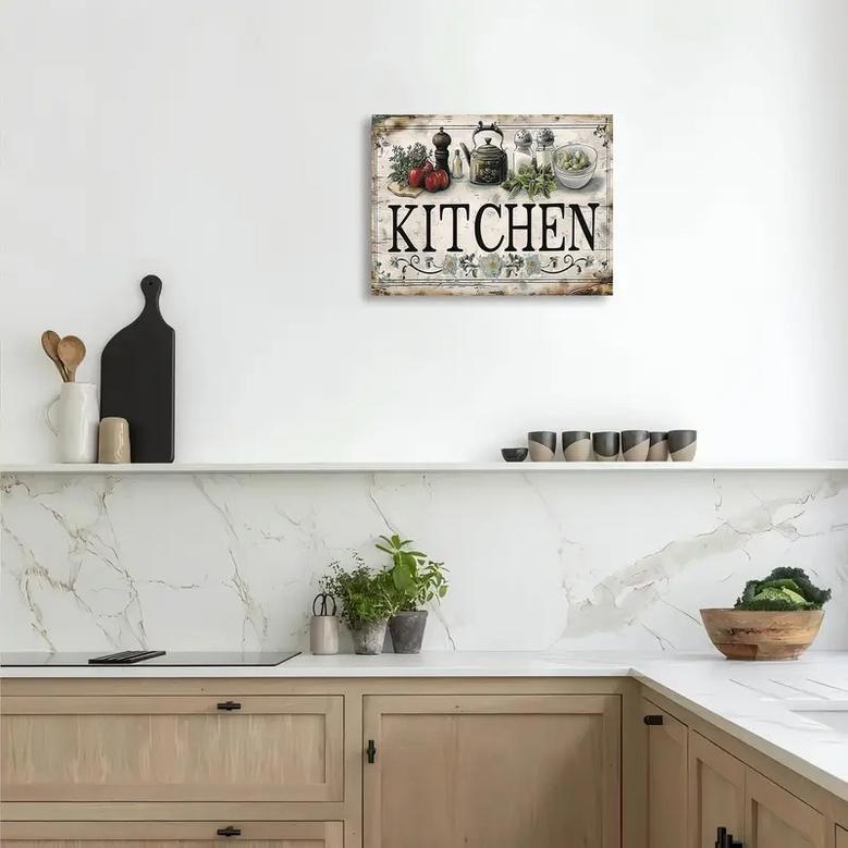 Rustic Farmhouse Kitchen Canvas Art – Perfect for Your Home