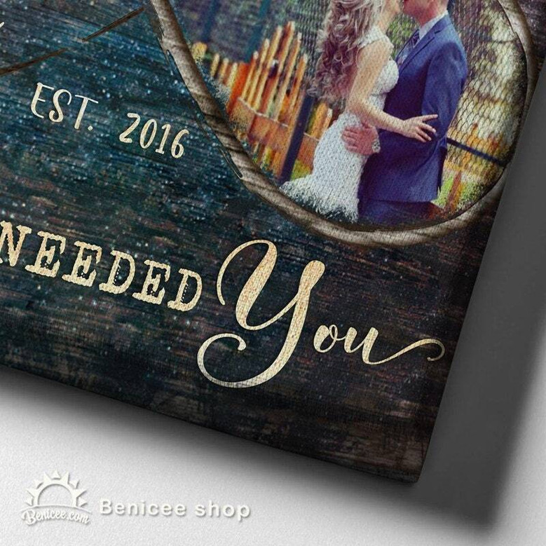 Custom Photo Canvas - Romantic Anniversary Gift for Couples