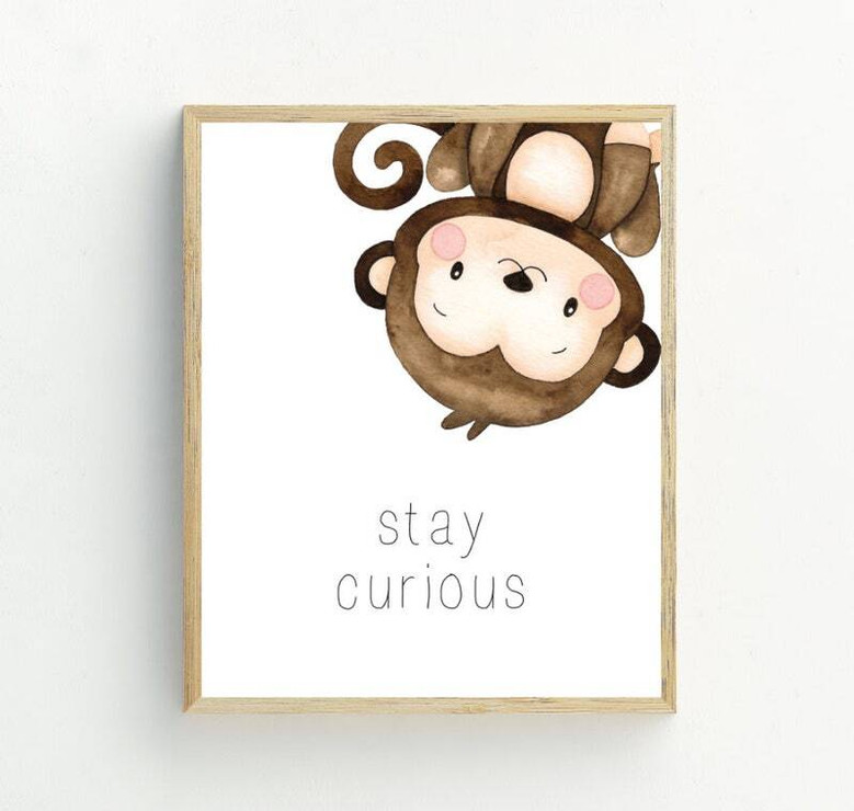 Safari animal canvas art set for nursery with elephant, lion, and giraffe illustrations, cute wall decor for baby’s space