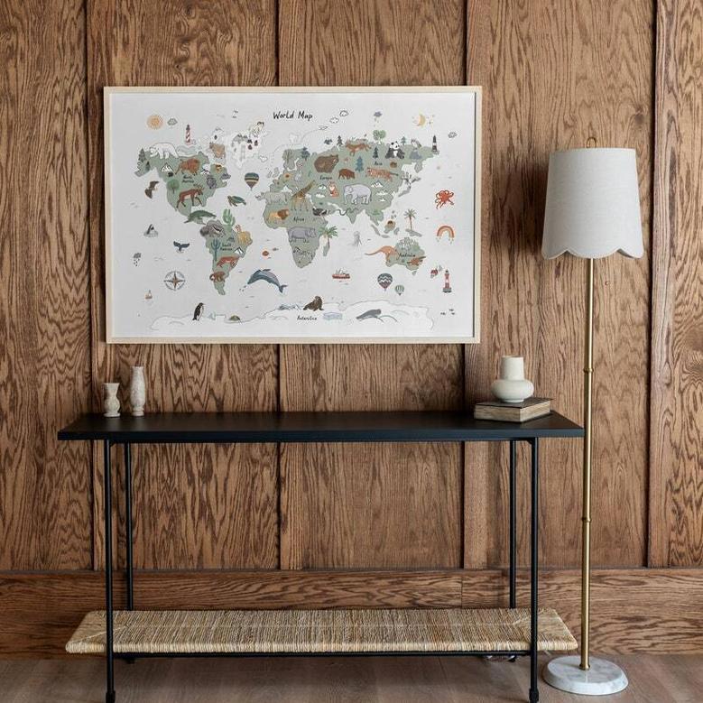 Explore The World With Animal Themed Nursery Canvas Wall Art For Kids' Room DéCor