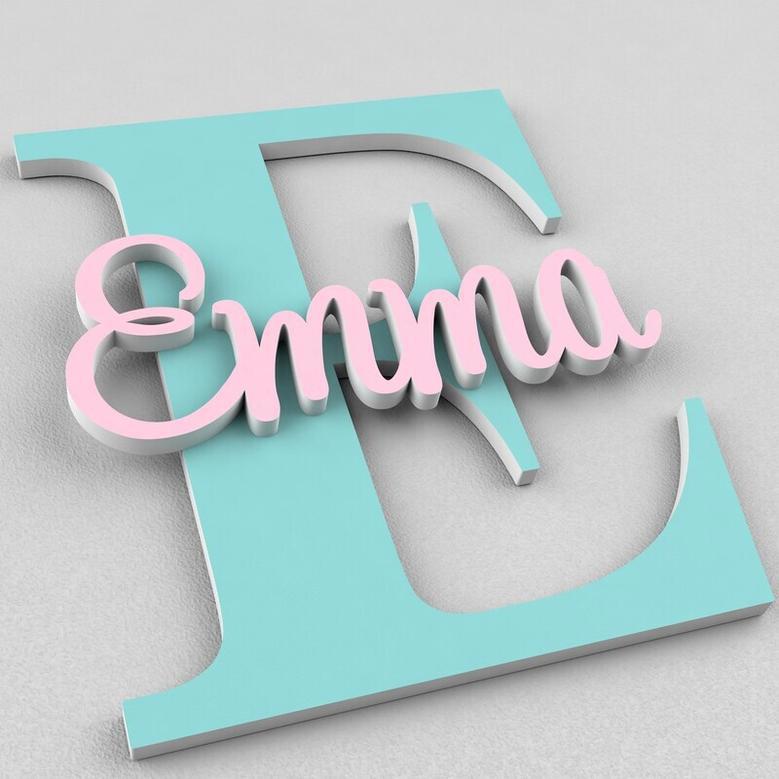 Enchanting Barbie-Themed Nursery Name Wood Sign - Personalized Wall Art For Baby Girl's Room DéCor