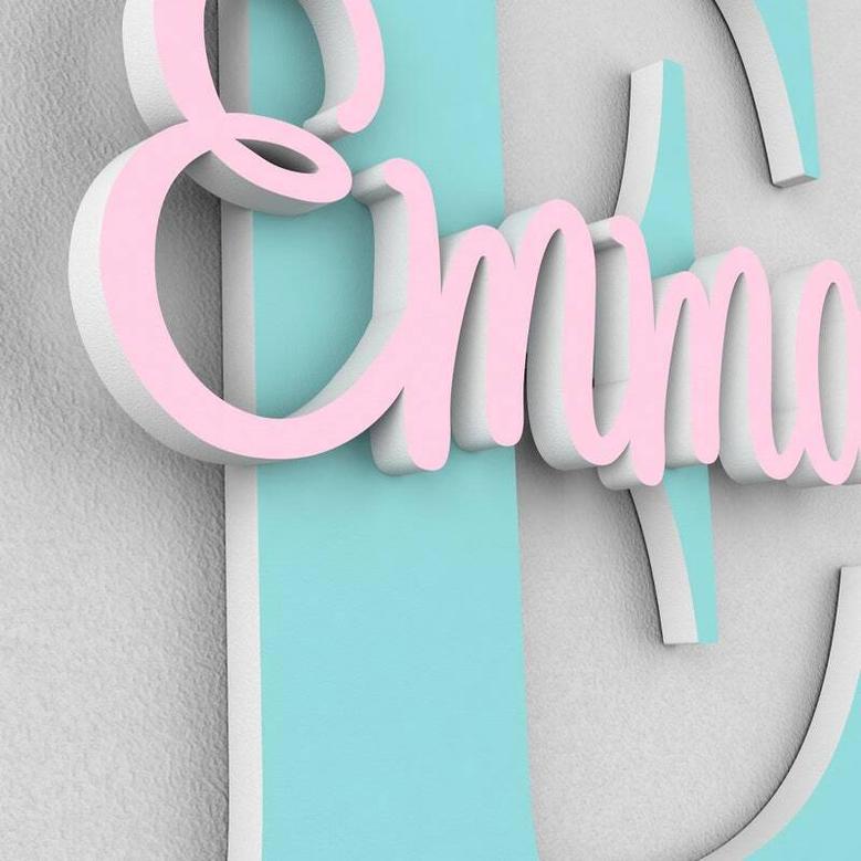 Enchanting Barbie-Themed Nursery Name Wood Sign - Personalized Wall Art For Baby Girl's Room DéCor