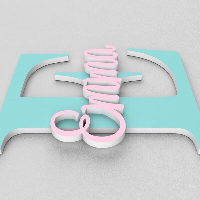 Enchanting Barbie-Themed Nursery Name Wood Sign - Personalized Wall Art For Baby Girl's Room DéCor